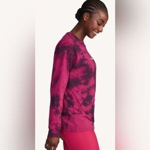 Peleton Women’s Washed Venice Casual Active Long Sleeve Tie Dye T-Shirt XS